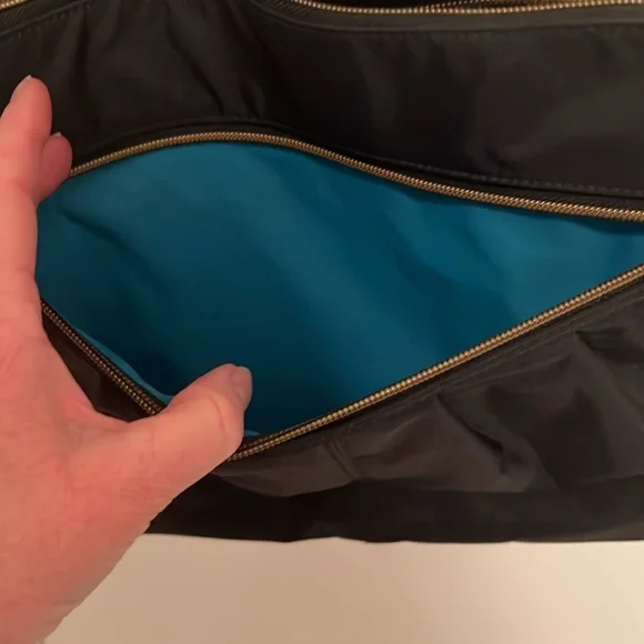 Black Crossbody Travel Security Bag with Adjustable Strap - Picture 7 of 10